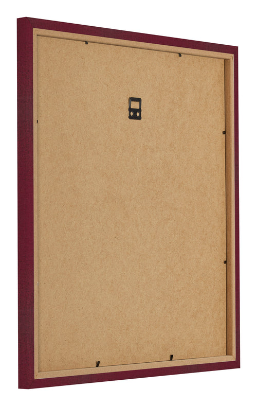 Photo Frame 20x20cm Wine Red Swept MDF Bologna Back Oblique | Yourdecoration.co.uk