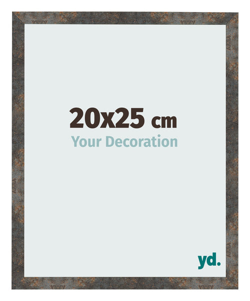 Photo Frame 20x25 cm Oxidized Metal MDF Bologna Front Size | Yourdecoration.co.uk