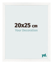 Photo Frame 20x25 cm White High Gloss MDF Bologna Front Size | Yourdecoration.co.uk