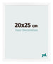 Photo Frame 20x25 cm White Matte MDF Bologna Front Size | Yourdecoration.co.uk