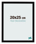 Photo Frame 20x25cm Black High Gloss MDF Bologna Front Size | Yourdecoration.co.uk