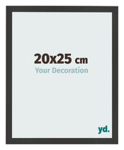 Photo Frame 20x25cm Black Woodgrain MDF Bologna Front Size | Yourdecoration.co.uk