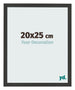 Photo Frame 20x25cm Black Woodgrain MDF Bologna Front Size | Yourdecoration.co.uk