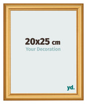 Photo Frame 20x25cm Gold Matte MDF Lazio Front Size | Yourdecoration.co.uk