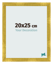 Photo Frame 20x25cm Gold Vintage MDF Pisa Front Size | Yourdecoration.co.uk