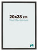 Photo Frame 20x28 cm Black Matte MDF Bologna Front Size | Yourdecoration.co.uk