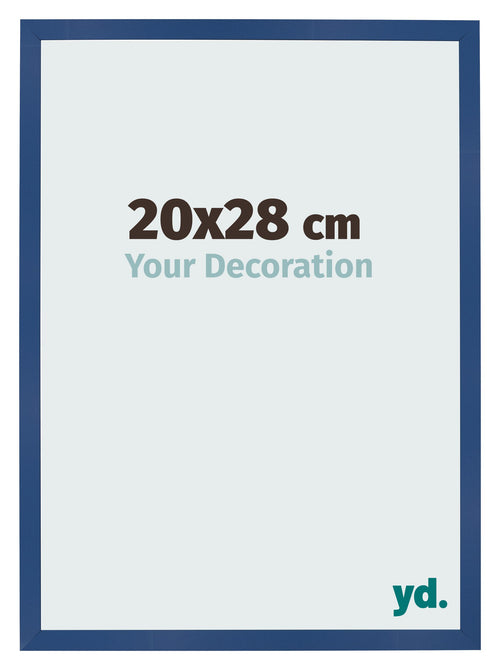 Photo Frame 20x28 cm Dark Blue MDF Bologna Front Size | Yourdecoration.co.uk