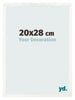 Photo Frame 20x28 cm White High Gloss MDF Bologna Front Size | Yourdecoration.co.uk