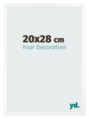 Photo Frame 20x28 cm White Matte MDF Bologna Front Size | Yourdecoration.co.uk