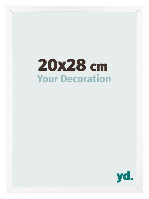 Photo Frame 20x28 cm White Matte MDF Bologna Front Size | Yourdecoration.co.uk