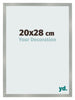 Photo Frame 20x28cm Aluminum Brushed MDF Bologna Front Size | Yourdecoration.co.uk