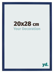 Photo Frame 20x28cm Dark Blue Swept MDF Bologna Front Size | Yourdecoration.co.uk