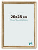 Photo Frame 20x28cm Gold Antique MDF Lazio Front Size | Yourdecoration.co.uk