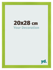 Photo Frame 20x28cm Green MDF Pisa Front Size | Yourdecoration.co.uk