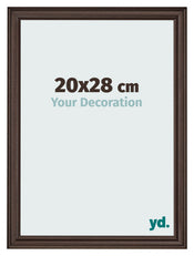 Photo Frame 20x28cm Oak Dark MDF Lazio Front Size | Yourdecoration.co.uk