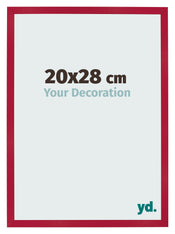 Photo Frame 20x28cm Red MDF Bologna Front Size | Yourdecoration.co.uk