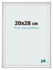 Photo Frame 20x28cm White Swept MDF Lazio Front Size | Yourdecoration.co.uk