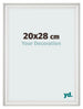 Photo Frame 20x28cm White Swept MDF Lazio Front Size | Yourdecoration.co.uk