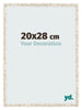 Photo Frame 20x28cm White Vintage MDF Bologna Front Size | Yourdecoration.co.uk