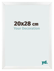 Photo Frame 20x28cm White Vintage MDF Pisa Front Size | Yourdecoration.co.uk