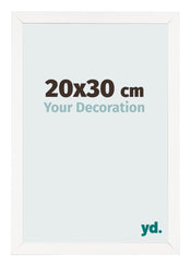 Photo Frame 20x30 cm White High Gloss MDF Bologna Front Size | Yourdecoration.co.uk