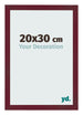 Photo Frame 20x30 cm Wine Red Swept MDF Bologna Front Size | Yourdecoration.co.uk