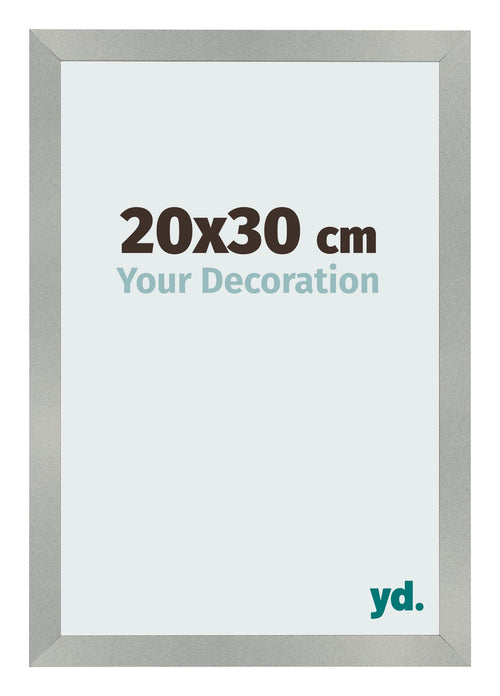 Photo Frame 20x30cm Aluminum Brushed MDF Bologna Front Size | Yourdecoration.co.uk