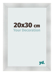 Photo Frame 20x30cm Aluminum Brushed MDF Pisa Front Size | Yourdecoration.co.uk