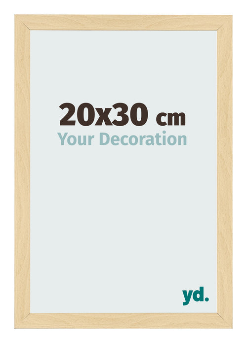 Photo Frame 20x30cm Beech Design MDF Bologna Front Size | Yourdecoration.co.uk