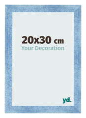 Photo Frame 20x30cm Clear Blue Swept MDF Pisa Front Size | Yourdecoration.co.uk