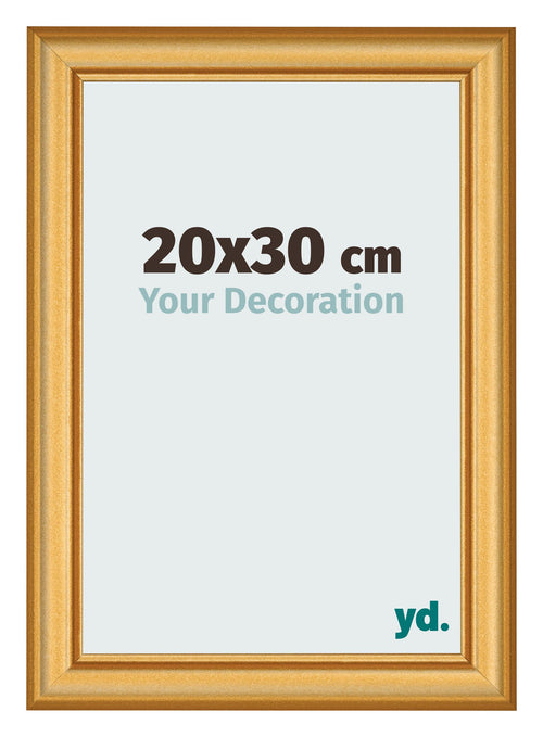 Photo Frame 20x30cm Gold Matte MDF Lazio Front Size | Yourdecoration.co.uk
