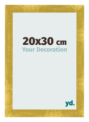 Photo Frame 20x30cm Gold Vintage MDF Pisa Front Size | Yourdecoration.co.uk