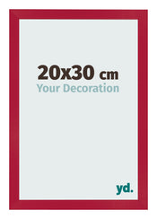 Photo Frame 20x30cm Red MDF Bologna Front Size | Yourdecoration.co.uk
