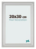 Photo Frame 20x30cm Silver Matte MDF Lazio Front Size | Yourdecoration.co.uk