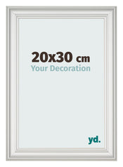 Photo Frame 20x30cm White Swept MDF Lazio Front Size | Yourdecoration.co.uk