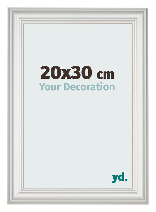 Photo Frame 20x30cm White Swept MDF Lazio Front Size | Yourdecoration.co.uk