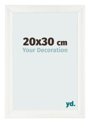 Photo Frame 20x30cm White Vintage MDF Pisa Front Size | Yourdecoration.co.uk