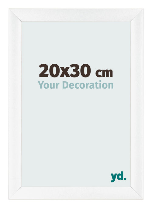 Photo Frame 20x30cm White Vintage MDF Pisa Front Size | Yourdecoration.co.uk
