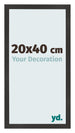 Photo Frame 20x40 cm Black Matte MDF Bologna Front Size | Yourdecoration.co.uk