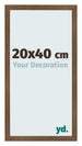 Photo Frame 20x40 cm Oak Rustic MDF Bologna Front Size | Yourdecoration.co.uk