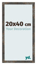 Photo Frame 20x40 cm Oxidized Metal MDF Bologna Front Size | Yourdecoration.co.uk