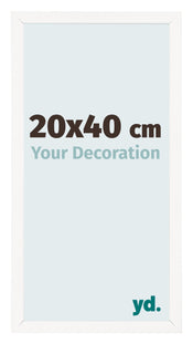Photo Frame 20x40 cm White High Gloss MDF Bologna Front Size | Yourdecoration.co.uk
