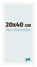Photo Frame 20x40 cm White High Gloss MDF Bologna Front Size | Yourdecoration.co.uk