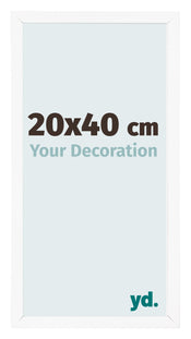 Photo Frame 20x40 cm White Matte MDF Bologna Front Size | Yourdecoration.co.uk
