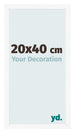 Photo Frame 20x40 cm White Matte MDF Bologna Front Size | Yourdecoration.co.uk