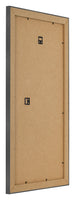 Photo Frame 20x40cm Black Silver Polished MDF Pisa Back Oblique | Yourdecoration.co.uk