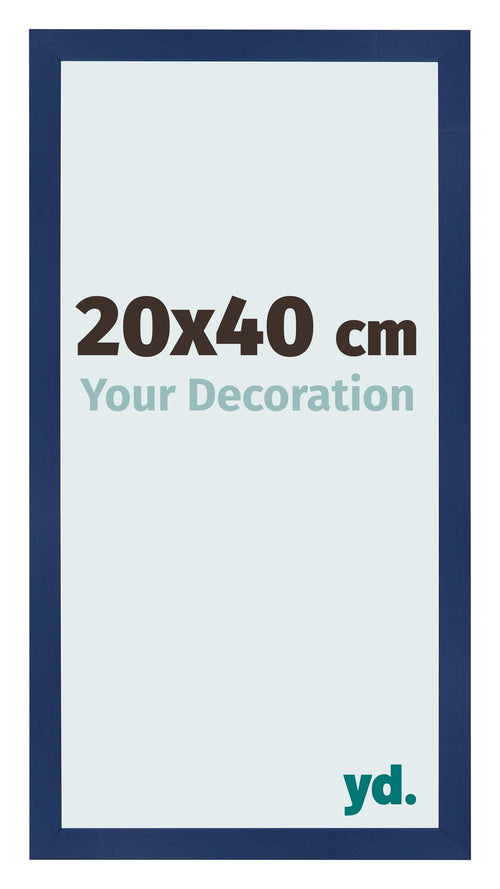 Photo Frame 20x40cm Dark Blue Swept MDF Bologna Front Size | Yourdecoration.co.uk