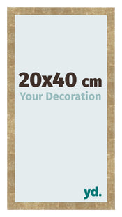 Photo Frame 20x40cm Gold Antique MDF Bologna Front Size | Yourdecoration.co.uk