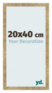 Photo Frame 20x40cm Gold Antique MDF Bologna Front Size | Yourdecoration.co.uk