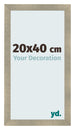 Photo Frame 20x40cm Gold Vintage MDF Pisa Front Size | Yourdecoration.co.uk